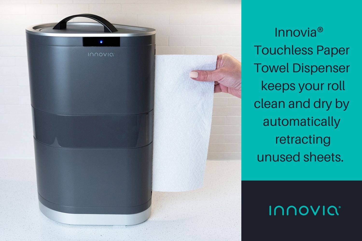 Top Notch Material: Innovia Countertop Paper Towel dispenser