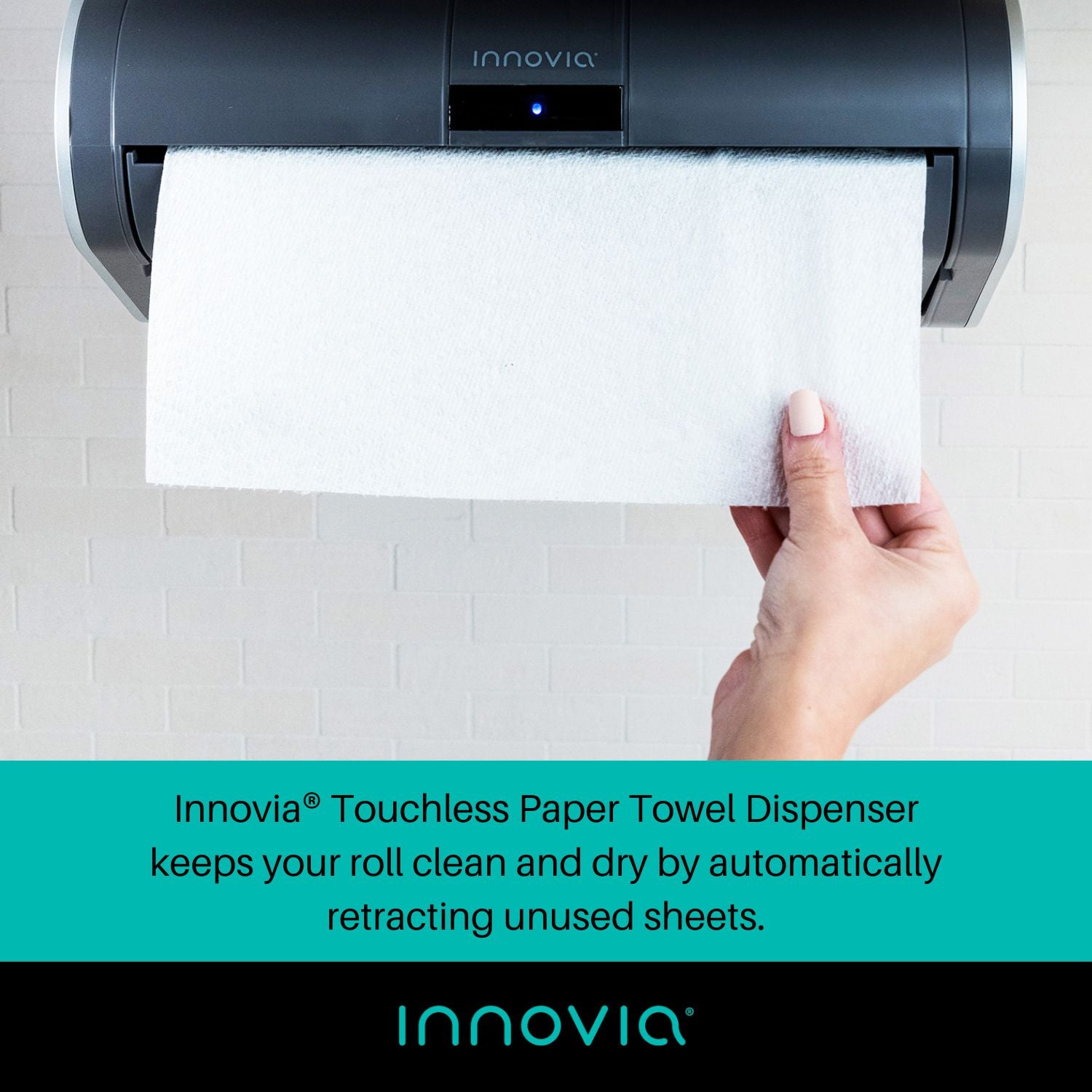 Innovia Automatic Paper Towel Holder & Dispenser, Counter-top Model, Kitchen  Gadget Designed for Home and Office Use, Stainless Steel Finish